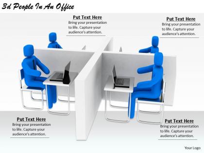 2513 3d people in an office ppt graphics icons powerpoint