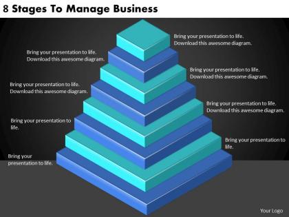 2613 business ppt diagram 8 stages to manage business powerpoint template