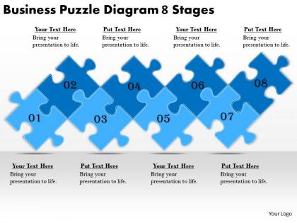2613 business ppt diagram business puzzle diagram 8 stages powerpoint template