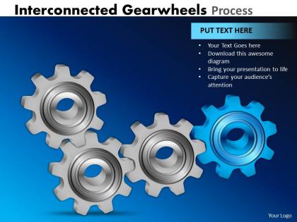 27 interconnected gearwheels process