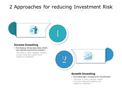 2 approaches for reducing investment risk