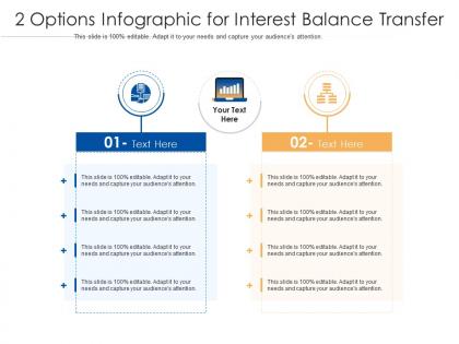 2 options for interest balance transfer infographic template