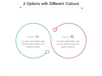 2 options with different colours