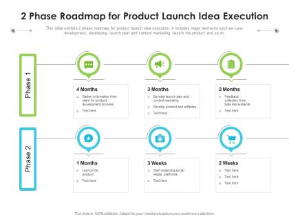 2 phase roadmap for product launch idea execution