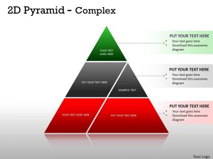 2d pyramid complex design for marketing