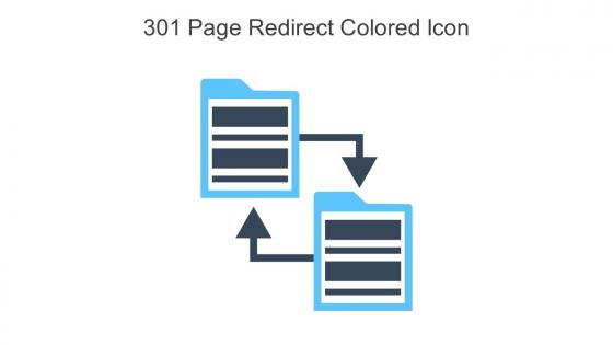 301 Page Redirect Colored Icon In Powerpoint Pptx Png And Editable Eps Format
