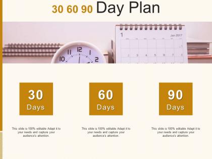 30 60 90 day plan management c885 ppt powerpoint presentation file grid