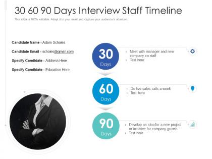 30 60 90 days interview staff timeline