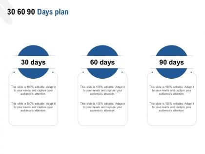 30 60 90 days plan a1027 ppt powerpoint presentation deck