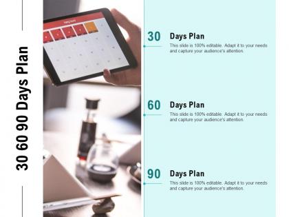 30 60 90 days plan a800 ppt powerpoint presentation pictures demonstration