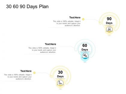 30 60 90 days plan company management ppt elements