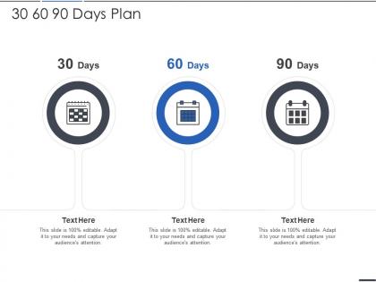 30 60 90 days plan computer software services investor