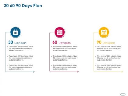 30 60 90 days plan debt financing investment pitch ppt powerpoint presentation portfolio ideas