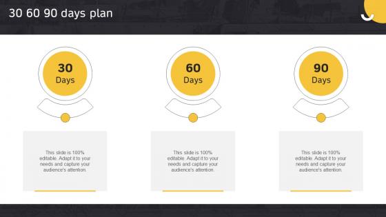 30 60 90 Days Plan Engineering Maintenance Service Proposal Ppt Powerpoint Presentation Portfolio