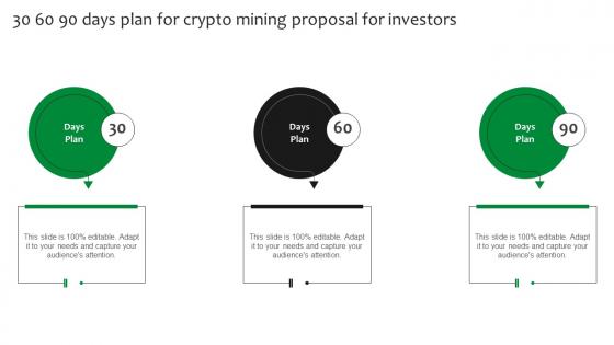 30 60 90 Days Plan For Crypto Mining Proposal For Investors Ppt Slides Ideas