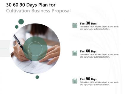 30 60 90 days plan for cultivation business proposal ppt powerpoint presentation layouts