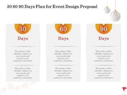30 60 90 days plan for event design proposal ppt powerpoint presentation gallery portrait