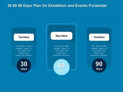 30 60 90 days plan for exhibition and events forwarder n111 ppt powerpoint presentation inspiration