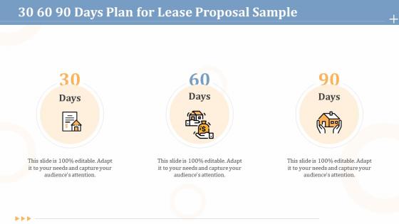 30 60 90 days plan for lease proposal sample ppt powerpoint presentation file