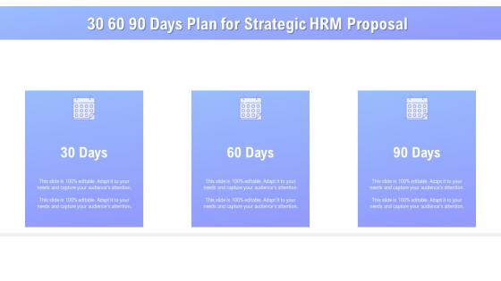 30 60 90 days plan for strategic hrm proposal ppt powerpoint presentation gallery