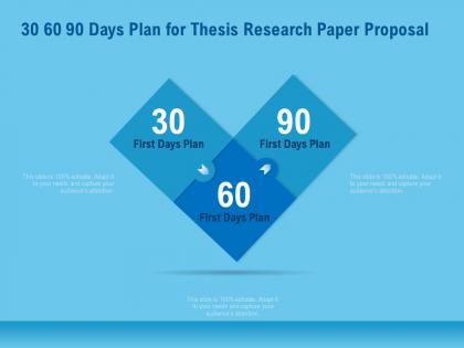 30 60 90 days plan for thesis research paper proposal ppt file topics