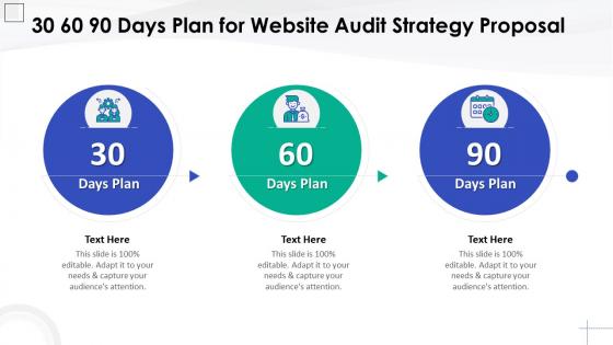 30 60 90 days plan for website audit strategy proposal