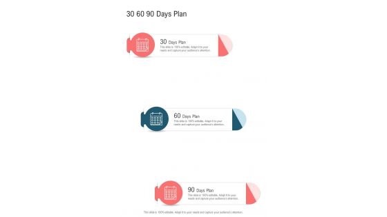 30 60 90 Days Plan Freight Forwarding Business Proposal One Pager Sample Example Document