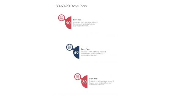 30 60 90 Days Plan Legal Service Quotation Proposal One Pager Sample Example Document