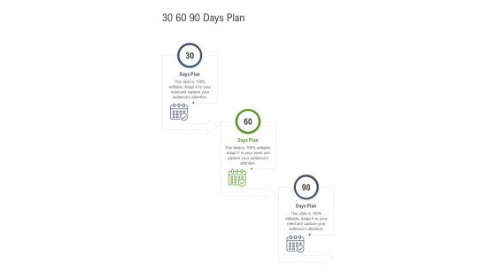 30 60 90 Days Plan Logistics Service Proposal Template One Pager Sample Example Document