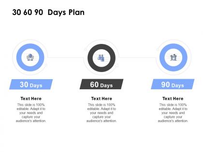 30 60 90 days plan management l839 ppt powerpoint presentation icon