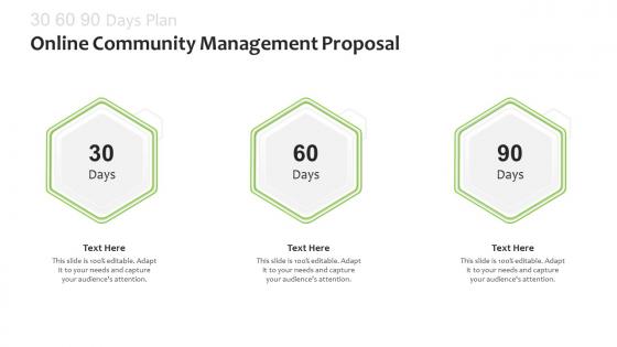 30 60 90 days plan online community management proposal ppt powerpoint rules