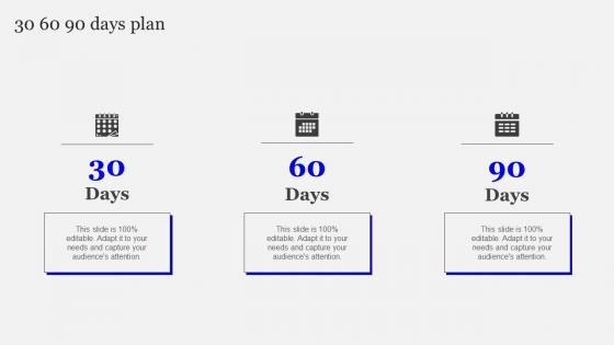 30 60 90 Days Plan Playbook Designing Developing Software