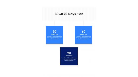 30 60 90 Days Plan Sample Business Proposal One Pager Sample Example Document