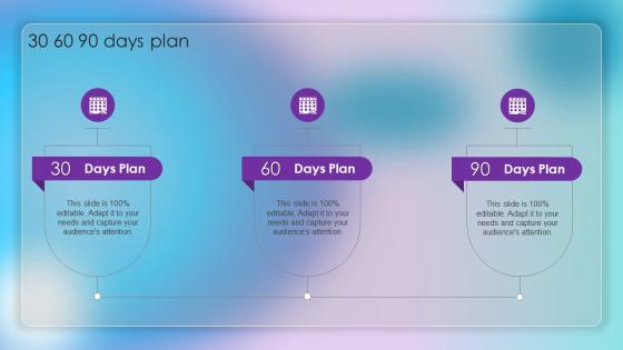30 60 90 Days Plan Strategic Approach Of Content Marketing Ppt Slides Styles