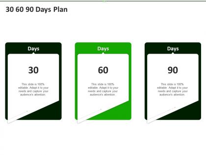 30 60 90 days plan upwork investor funding elevator ppt professional mockup