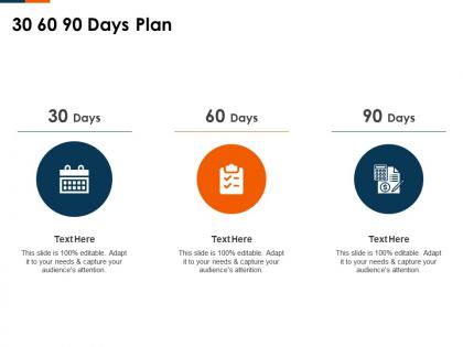 30 60 90 days plan y combinator investor funding elevator ppt background