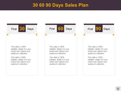 30 60 90 days sales plan management l511 ppt powerpoint presentation