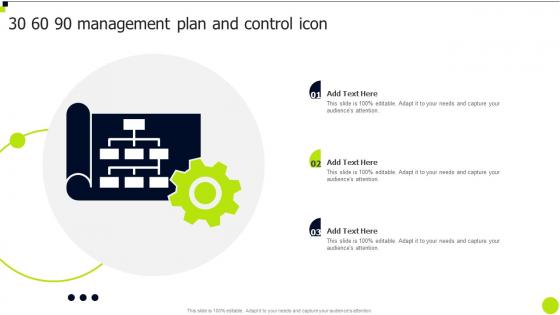 30 60 90 Management Plan And Control Icon