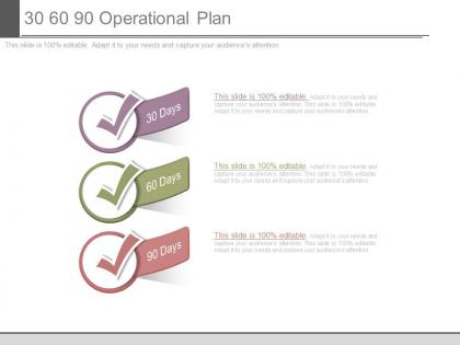 30 60 90 operational plan powerpoint slides