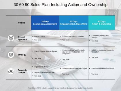 30 60 90 sales plan including action and ownership