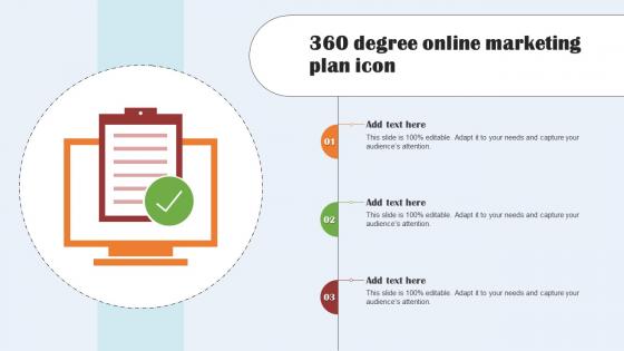 360 Degree Online Marketing Plan Icon