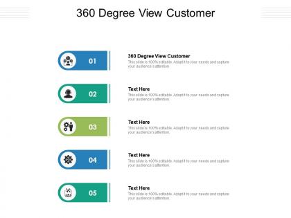 360 degree view customer ppt powerpoint presentation ideas structure cpb
