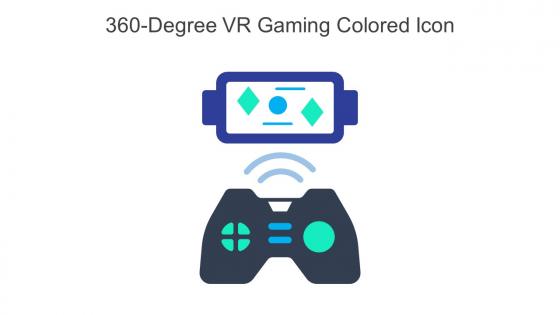 360 Degree VR Gaming Colored Icon In Powerpoint Pptx Png And Editable Eps Format