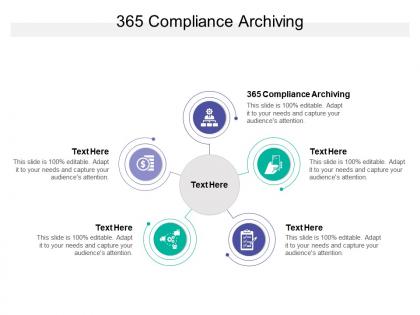 365 compliance archiving ppt powerpoint presentation portfolio brochure cpb