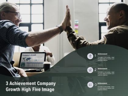 3 achievement company growth high five image