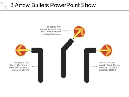 3 arrow bullets powerpoint show