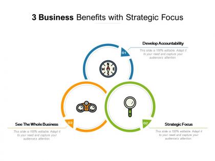 3 business benefits with strategic focus
