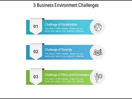 3 business environment challenges