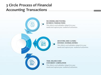 3 circle process of financial accounting transactions