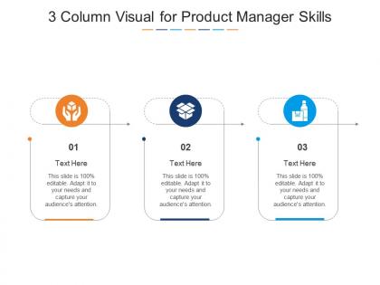 3 column visual for product manager skills infographic template